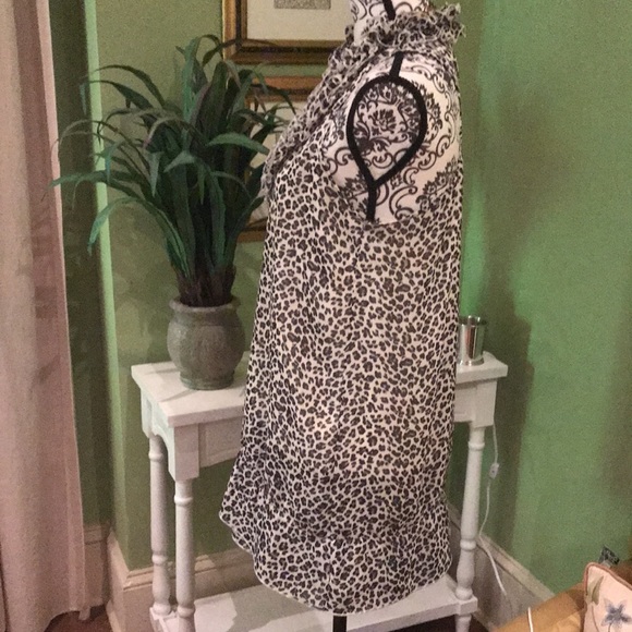 Animal print ruffle top - Picture 3 of 5